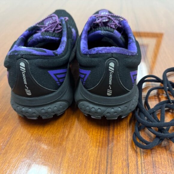 Brooks Men's Ghost 13 shoes Black / Purple Size 8 Medium - Picture 8 of 11